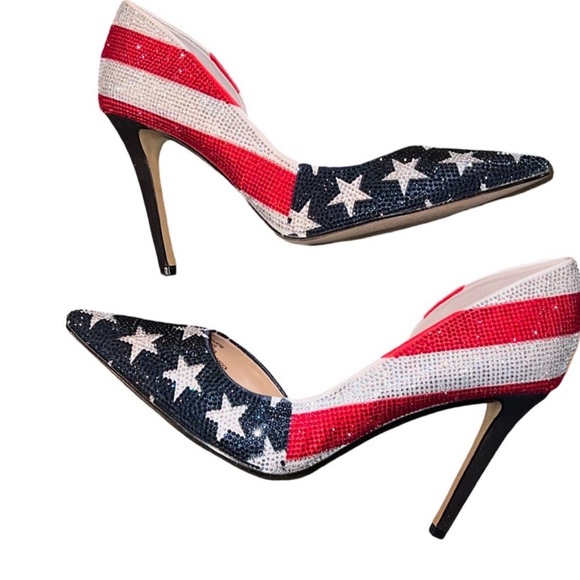 Patriotic Star-Studded Heels - Picture 2 of 8